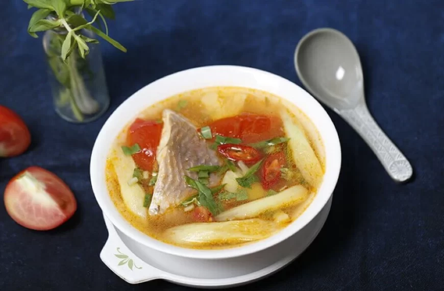 CANH CHUA CÁ DIÊU HỒNG GIẢI NHIỆT MÙA HÈ