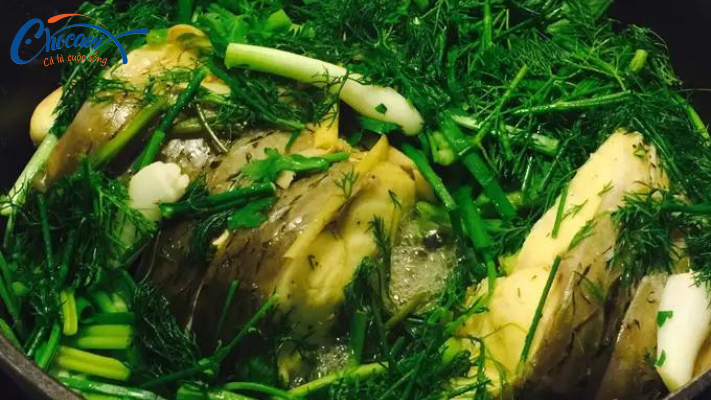 Cá Trắm Hấp Bia Hương Vị Hoàn Hỏa